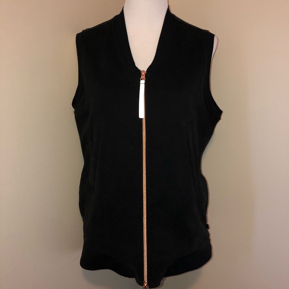 Lululemon Departure Black Vest Jacket w/Rose Gold Zipper - Picture 4 of 16